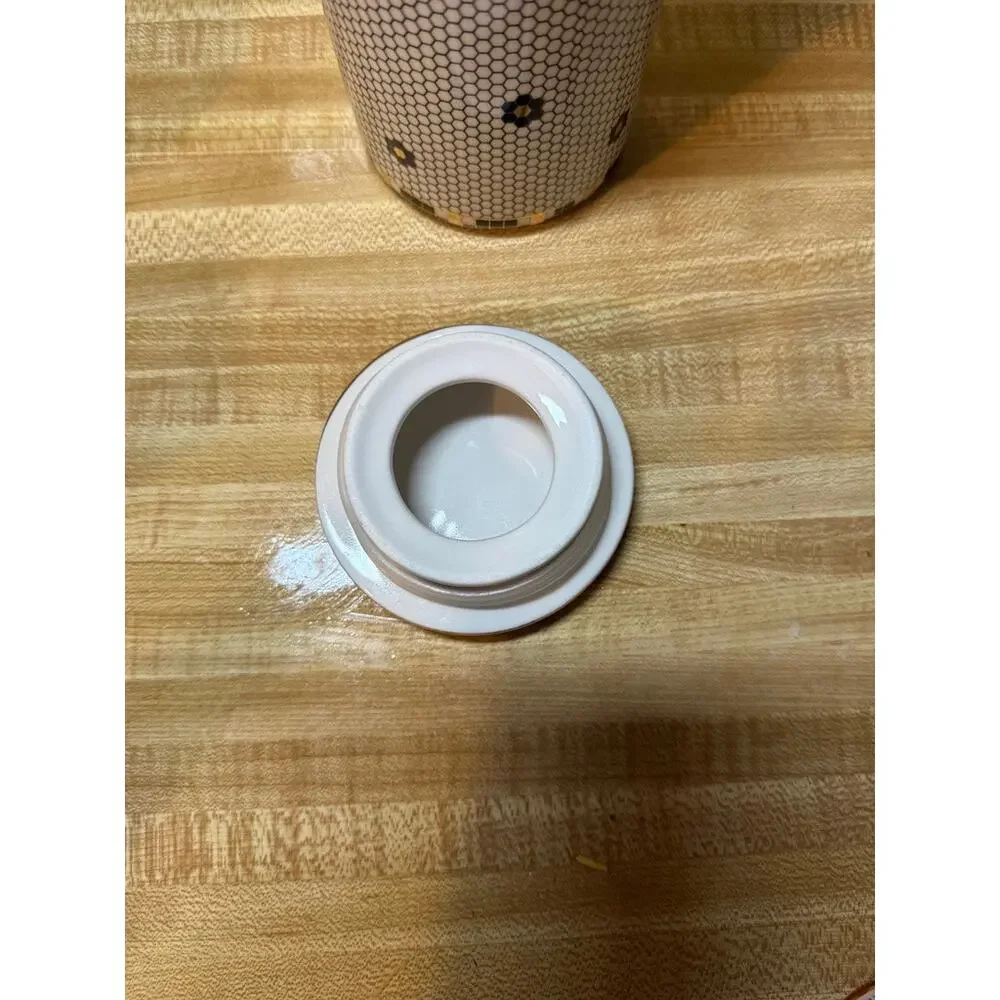 Anthropologie Bistro Tile Bonjour Canister